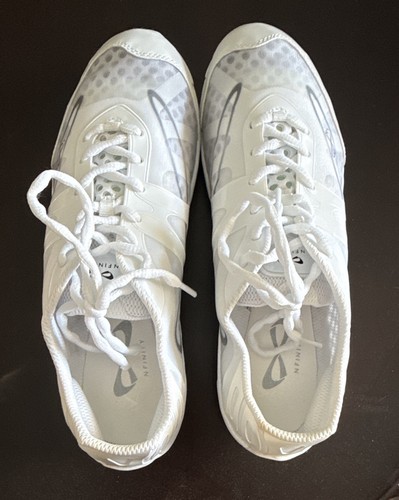 BRAND NEW Nfinity Vengeance Cheer Shoes White Lightweight W/ Case Size 10.5