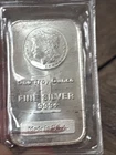 1 oz Highland Mint Morgan Head Design .999+ Fine Silver Art Bar HM Sealed