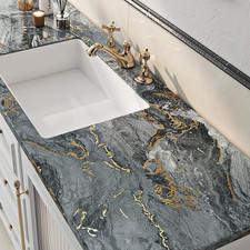 Marble Peel and Stick Wallpaper Gold Black Marble Contact Paper Peel and Stick C