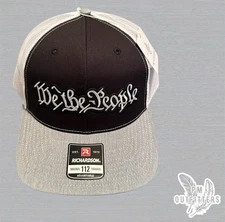 We the People Retro Patriotic American Patch Richardson 112 Snapback Trucker Hat