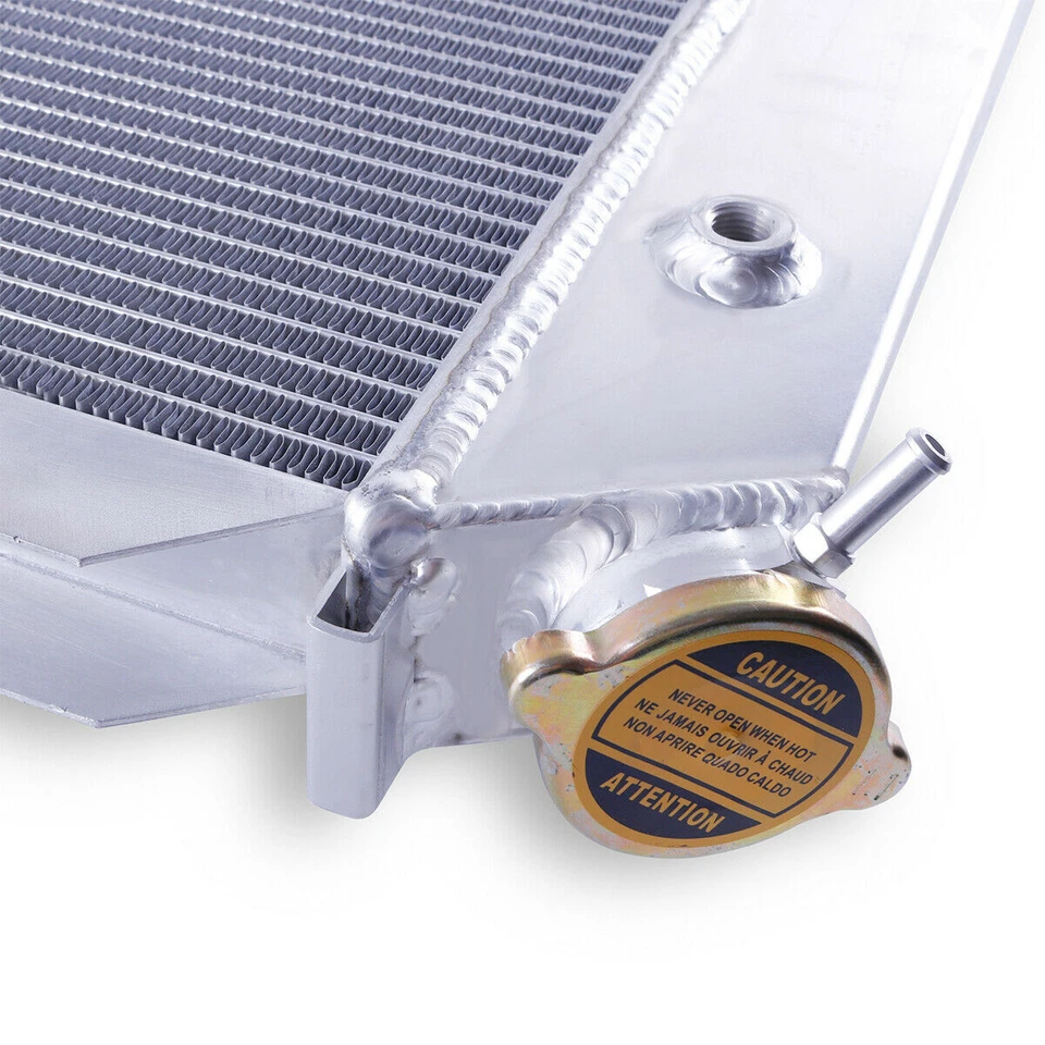 Radiador completo de aluminio de 3 filas para Ford Mustang GT/LX V6/V8 1979-1993 AT/MT Foto 3 de 4