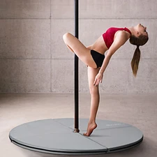 Soozier Pole Dance Mat, 2"T x 5'W Folding Pole Dance Mat for Home, Lightweight
