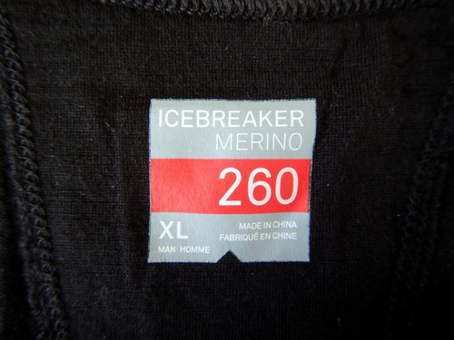 Icebreaker NZ 260 Men's Black 100% Merino Wool Long-Sleeve Thermal Jumper - XL - Picture 2 of 10