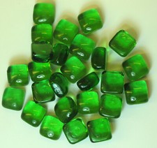 Glasnuggets - Dekosteine - Quadrat, in grün im 200g Beutel - AE 1139