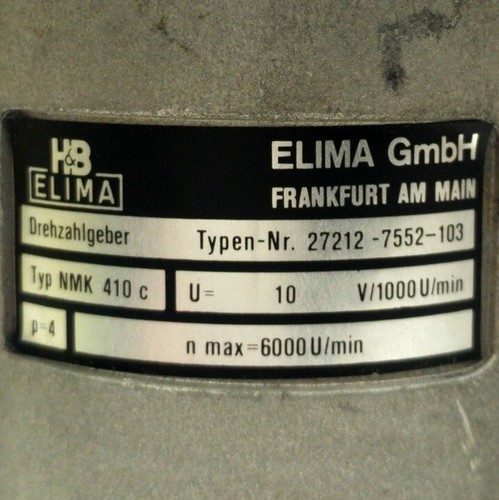 H&B NMK 410 c Speed Sensor, n max 6000 U/min, 10 V/1000 U/min, 2 3/4" C2C Mount - 第 2/6 張圖片
