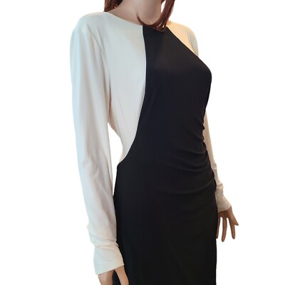 Long Sleeve Ralph Lauren Color Block Dress Lauren Ralph Lauren