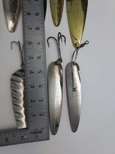 Vtg Lot Fishing Spoons Spinner 10 - ALW, Length Thompson, IBU, Seadevle USA SWED - Picture 16 of 19