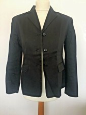 Amanda Smith Petite Black Blazer Jacket Suit Stretch Lined Office Workwear 8uk