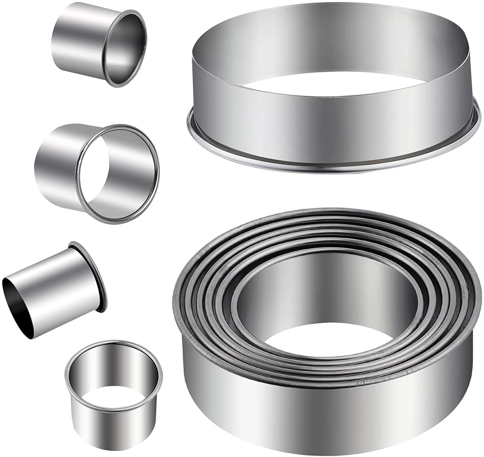 Round Cookie Cutters Set 12 Pieces Bistcuit Cookie Cutters Circle