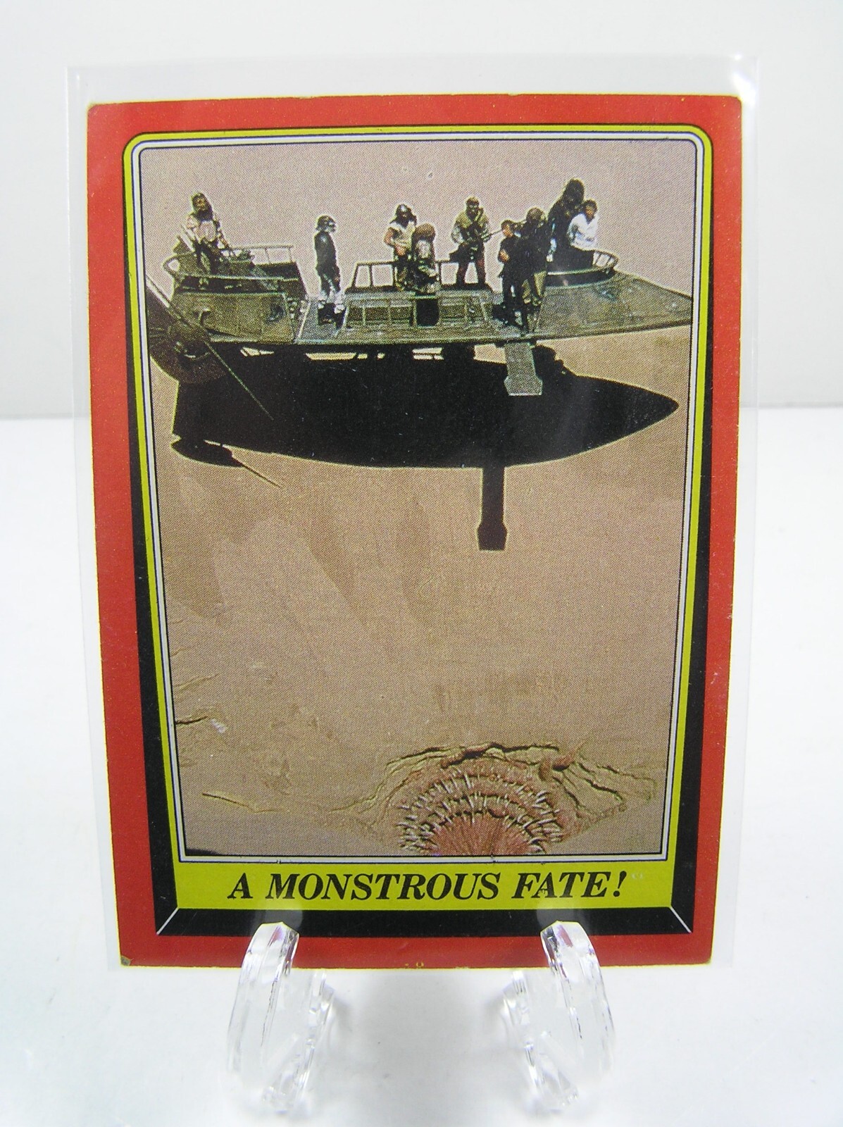 A Monstrous Fate! #41 1983 Star Wars: Return of the Jedi trading card — raw and PSA graded price guide