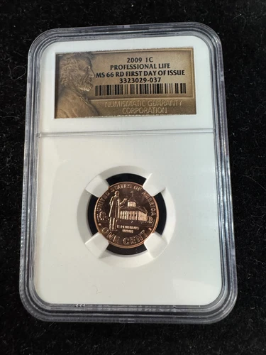 2009 Professional Life Lincoln Cent NGC MS-66 RD First Day of Issue