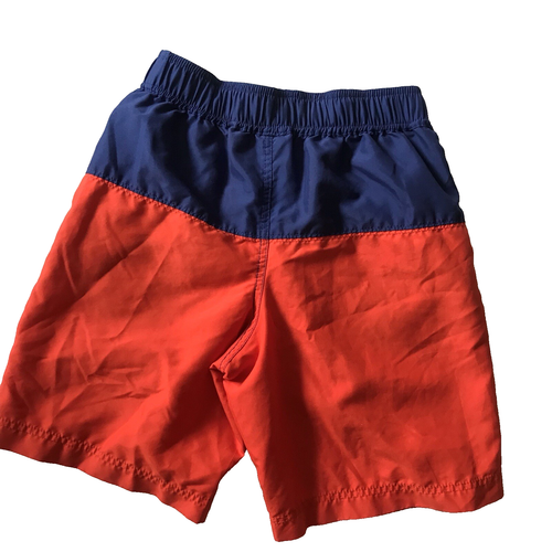 Hanna Andersson Colorblock Swim Trunks Board Shorts Orange Blue Boy SZ 150 US 12 - Picture 3 of 8