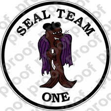 STICKER USN UNIT SEAL TEAM 1