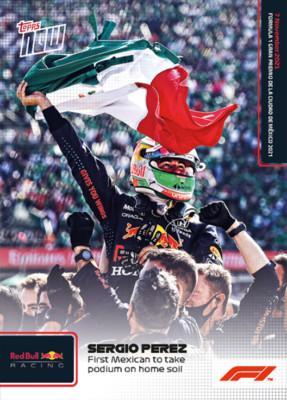   Topps Now Formula 1 2021 #68 Sergio Perez - Red Bull Racing Honda