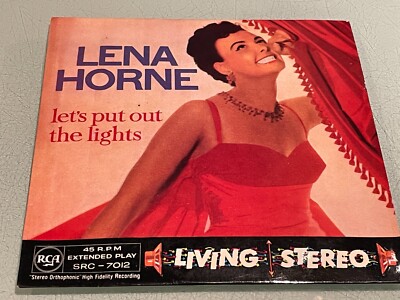 Lena Horne - Let's Put The Lights Out - 4 Track Vinyl Record 7'' Single EP - 1958