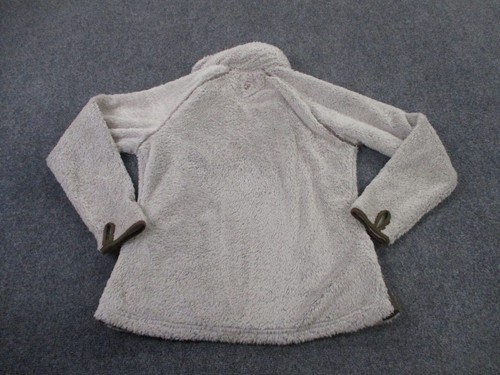 Kuhl Jacket Womens L Off White Fuzzy Fleece Outdoors Hiking Camping Coat Sweater - Picture 9 of 12