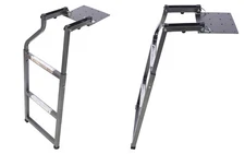 Universal Pickup Truck Tailgate Ladder Aluminum Step Easy Install Ladder Rack