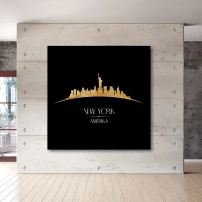 NEW YORK ACRYLGLAS BILD AMERIKA WAND BILDER KUNST STADT DEKO BÜRO WOHNZIMMER - Bild 1 von 4