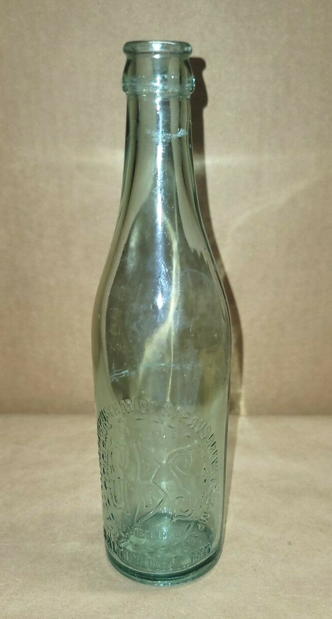Vintage Green Gottlier Bauernschmidt Straus GBS Brewery Beer Bottle