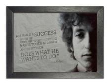 Motivation 20 Success Bob Dylan Famous Quotes Inspirational Print Poster Photo