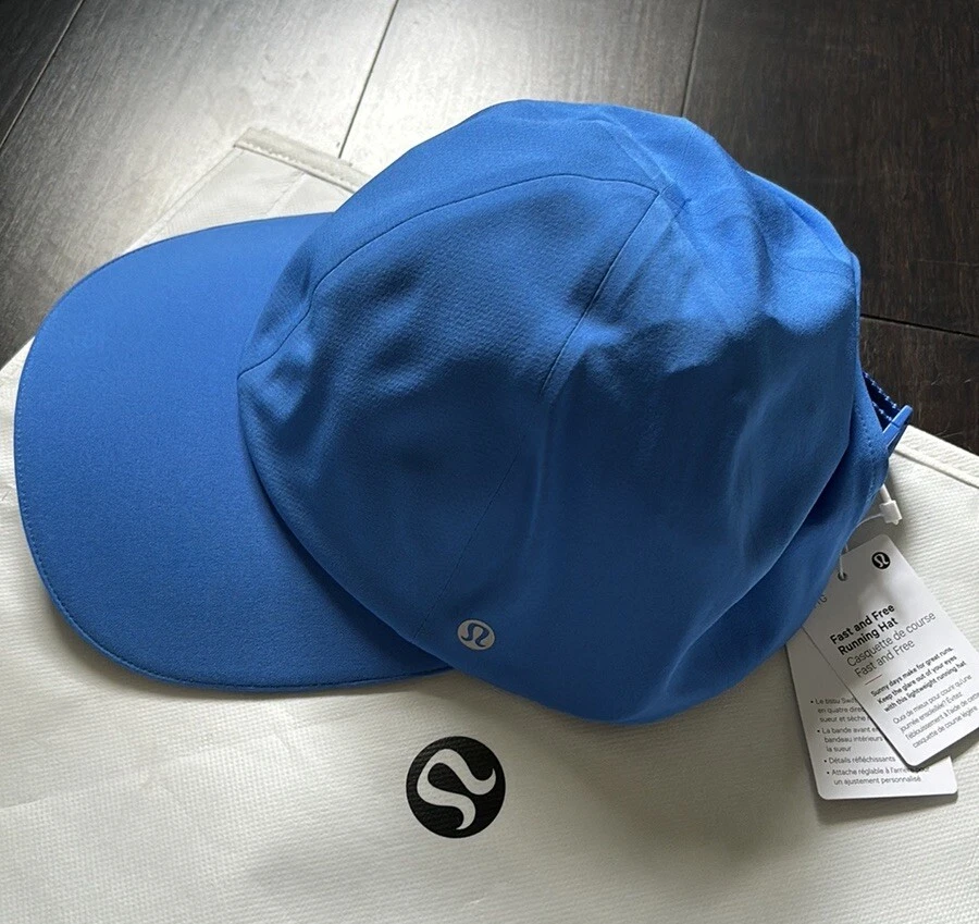 LULULEMON FAST AND FREE RUNNING HAT IN PIPE DREAM BLUE NWT Fast and Free Running Hat *WovenAir | Men main image 3