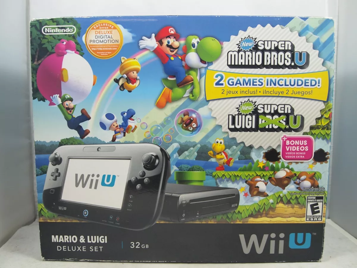 Wii U Console Black 32GB Complete Bundles and Sets! You Pick Games