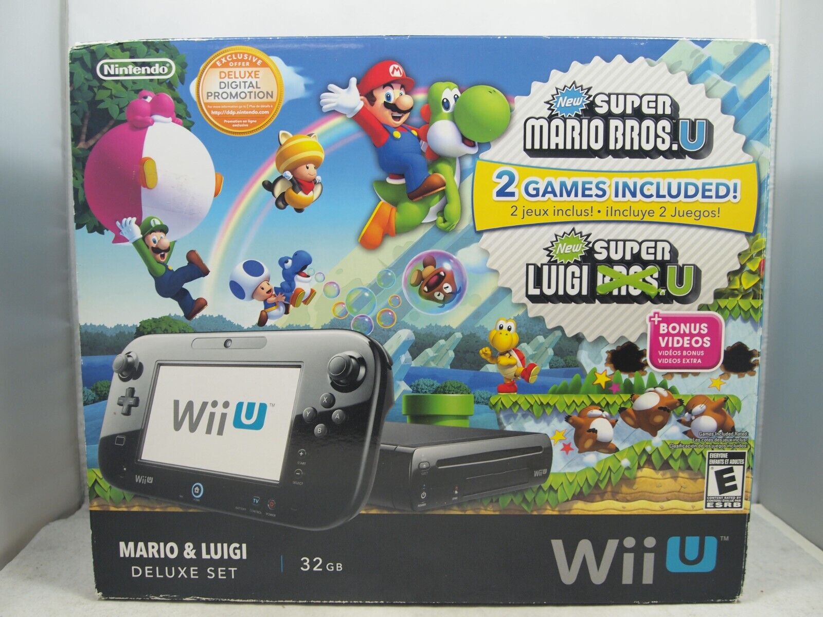 Console Nintendo Wii U Deluxe Black 32Gb (Com Caixa) (Seminovo