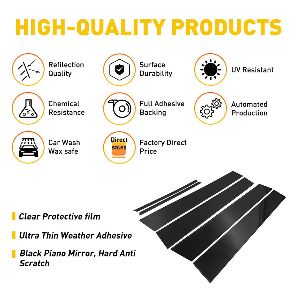 Для 2009-2013 Toyota Corolla автомобиля двери стойка стойка отделки автомобиля авто аксессуары - Изображение 3 из 4