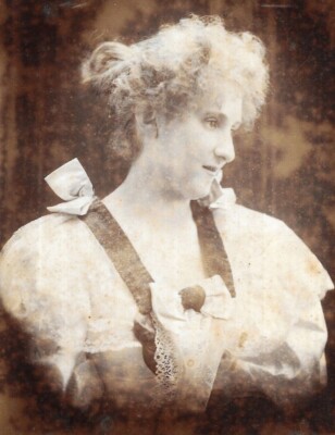 Viktorianische Kabinettkarte Foto schöne Frau Schauspielerin? Olga Wien Österreich 1896