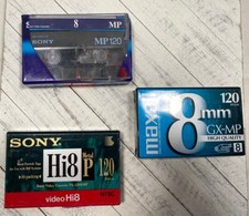 3 NOS Video Cassette Tapes, Sony, Maxell, 120