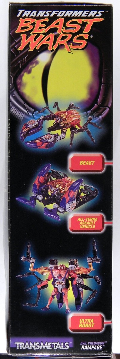 Hasbro 1998 Transformers Beast Wars Deluxe Transmetals Rampage