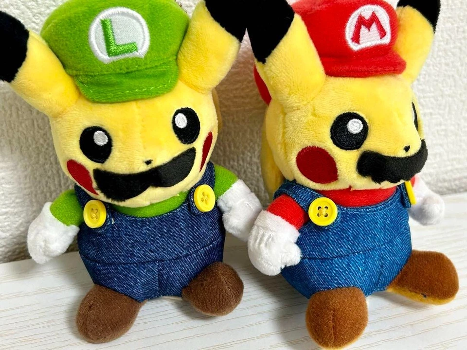 Pokemon Center Original Mario Luigi Pikachu Llavero Peluche Mascota Limitado ... - Imagen 4 de 4