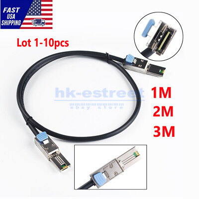 26Pin SFF-8088 to SFF-8088 Dell External Mini SAS Data Server Cable  1-3m Lot
