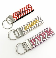 Mini Key Fob, key chain monogrammed / personalized / customized