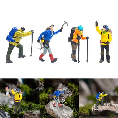 Resin 1/64 Climbing People Figuren Tiny People für DIY Projekte Layout