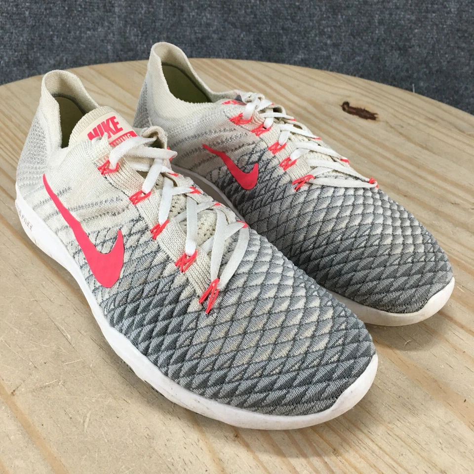 Nike Zapatos Mujer 7 Free TR Flyknit 2 Tenis de Entrenamiento Gris Con Cordones 904658-100 Foto 3 de 4