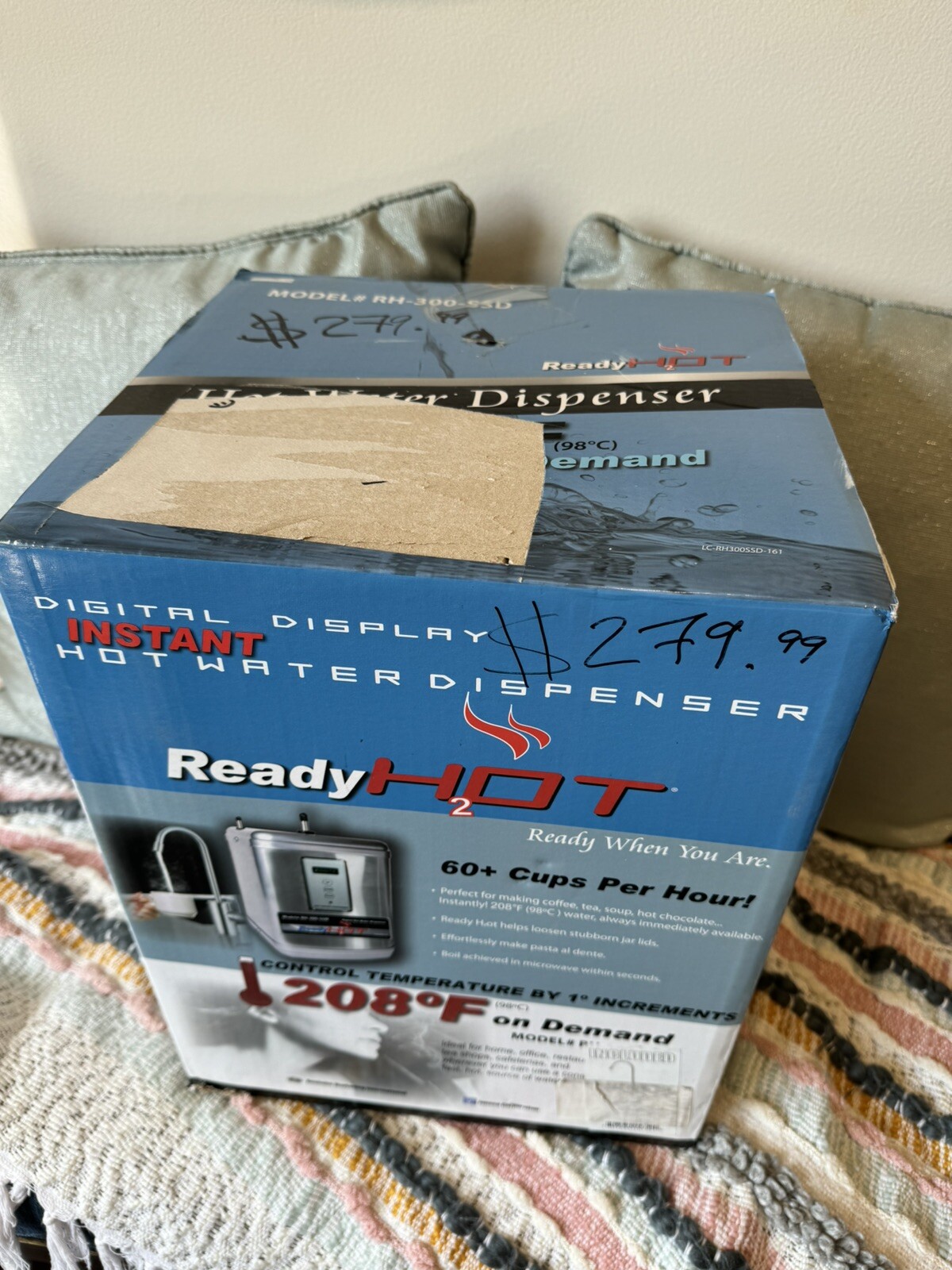 Ready Hot 41-RH-300-F560-CH Instant Hot Water Dispenser System, 2.5 Quarts