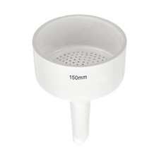 150mm Porcelain Buchner Filter Funnel with Perforated Plate, White