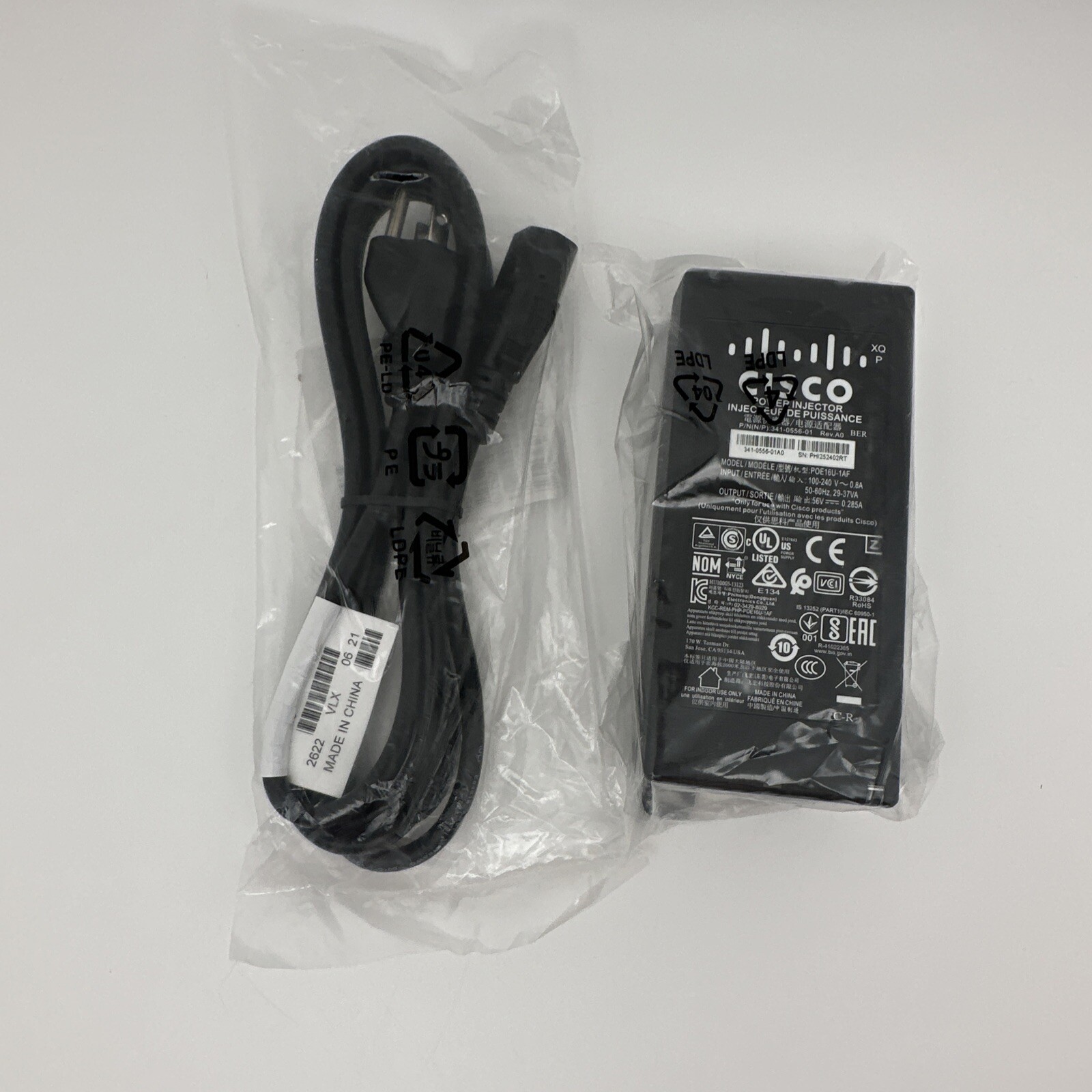 Cisco 720259 AC Power Cord Cable 7ft North America C13 NEMA 515P 2.1m