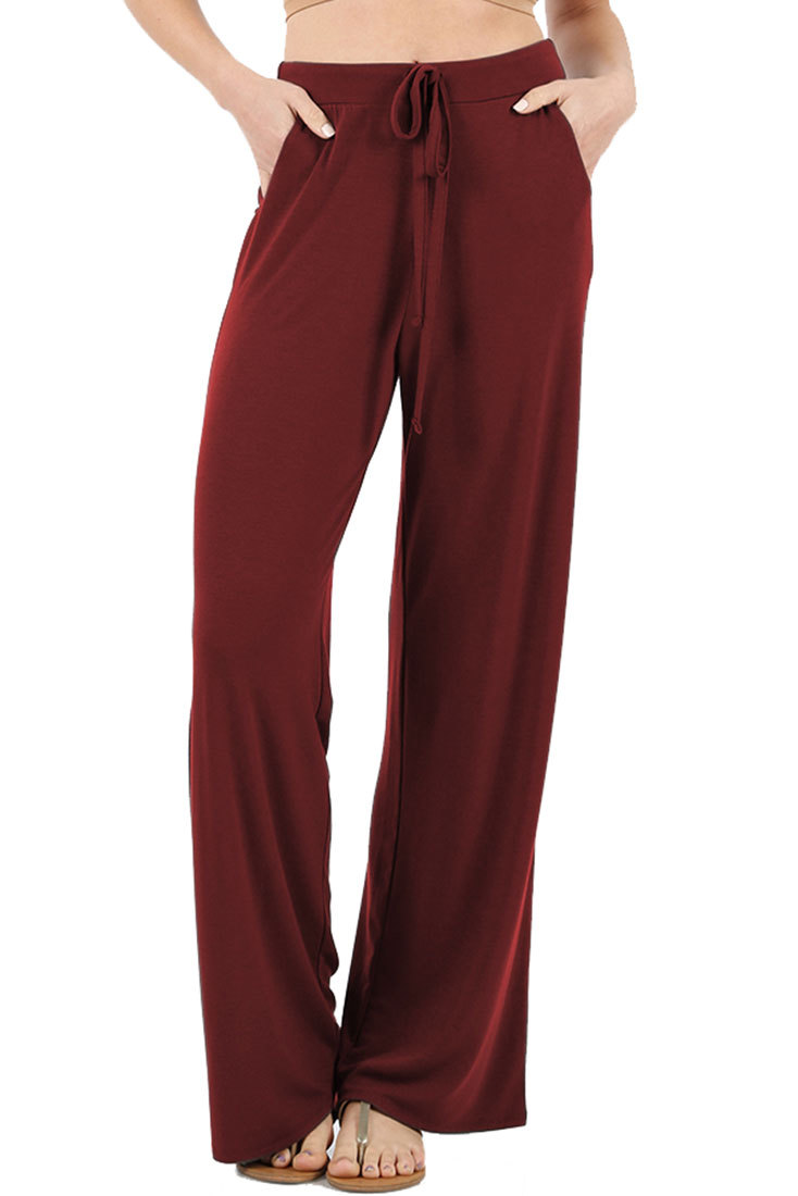 【PORTERNA】Maxer pocket lounge pants Womens Loose Fit Drawstring Solid Casual Pajama Lounge Pants