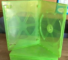 GREEN OEM Kinect Xbox 360 Empty Replacement DVD Game Jewel Case / Shells