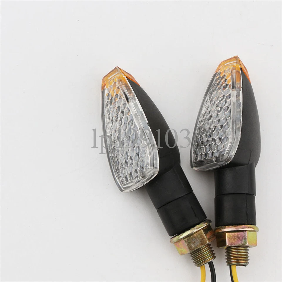 4x 3.35" Mini Plastic LED Turn Signals For Honda CBR 250R 300R 500R 650F 600SE - Image 4 of 4