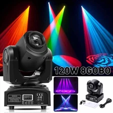 120W LED Moving Head Light RGBW Gobo Beam Stage DMX Spot Lighting DJ Disco Xmas