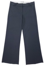 Theory Women's Size 4 Black Wool Blend Wide Leg Dress Pants Unhemmed Vintage