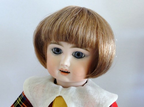 Peluca De Cabello Natural - Muñeca Antigua O Moderna - Tamaño Blueette (Luc) - Picture 6 of 6
