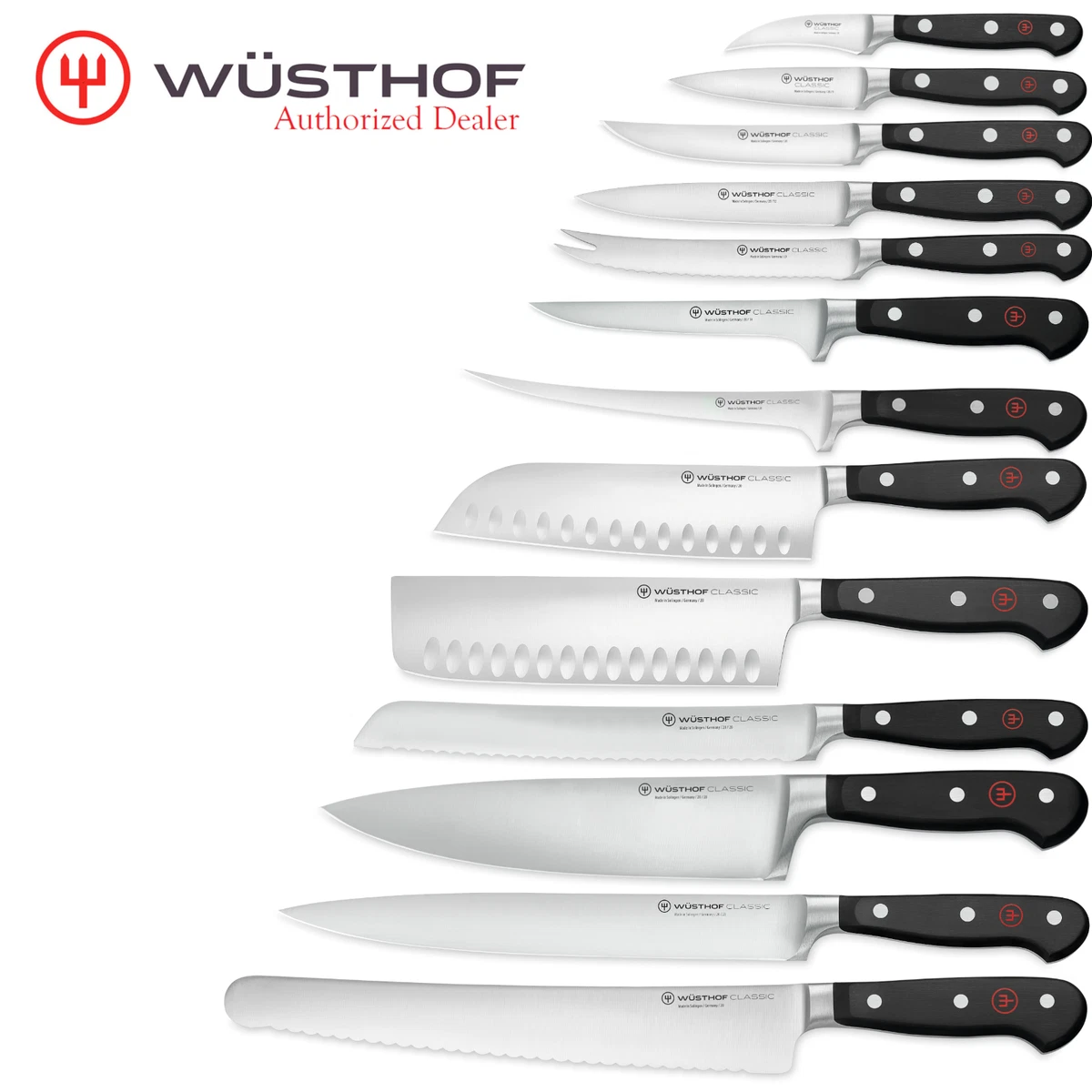 Wusthof Classic Series High Carbon Stainless Steel Knife Sets, Authorized  Dealer