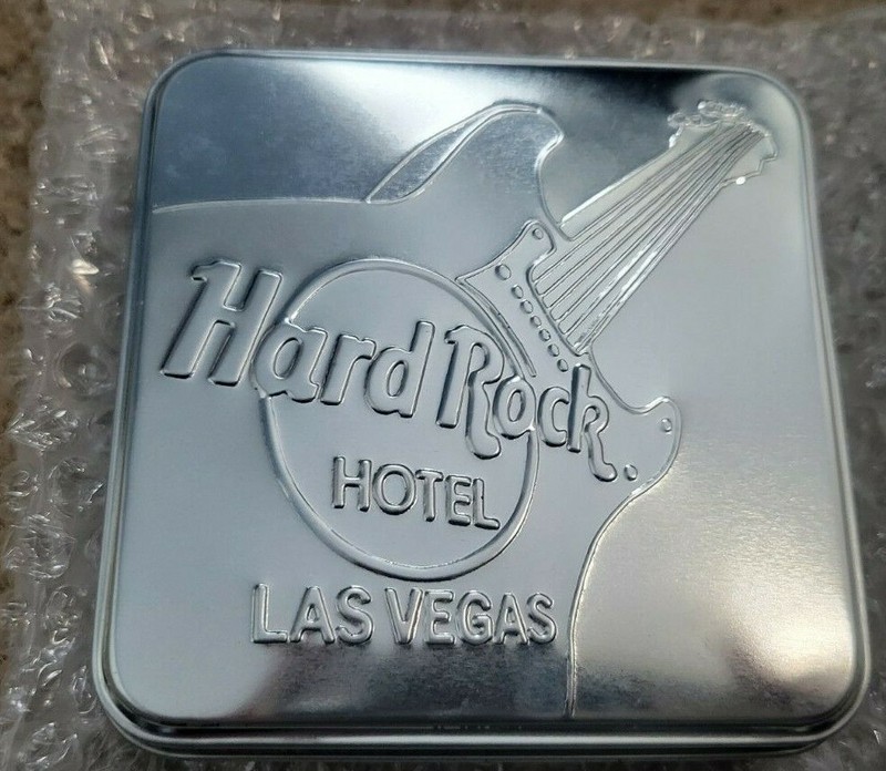 NEW Hard Rock Hotel and Casino Orig Las Vegas Lady Vintage drink coasters 4 pack