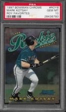 1997 Bowman Chrome #ROY8 Mark Kotsay ROY Favorites Rookie RC PSA 10 GEM MT POP 3