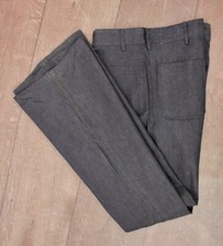 Men's VTG 1960s NOS Seafarer Bellbottom Navy Jeans Sz 33x36.5 60s Dungarees