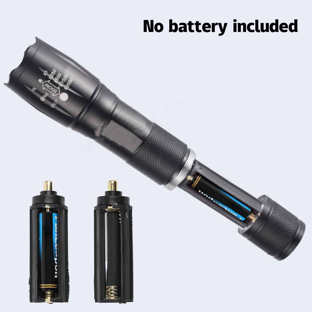 2 Pack Rechargeable LED Flashlights - 1000 Lumens, Magnetic Tail, Zoomable, COB Light, IPX5 Waterproof